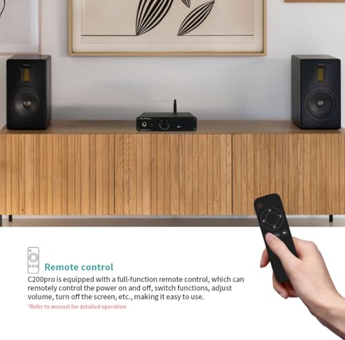 SMSL C200PRO MQA DAC Headphone Amplifier ES9039Q2M & XMOS XU-316 HiFi Amp DSD512/32Bit/768kHz BT 5.1 (LDAC/aptX-HD) USB/Opt/Coaxial Input 4.4mm/6.35mm/RCA Output for PS5/PC/SW