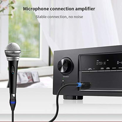 3.5mm to XLR Cable, Unbalanced 1/8 inch Mini Jack TRS Stereo Male to XLR Male Microphone Audio Cable - 3.3 FT - size: 3.3 FT
