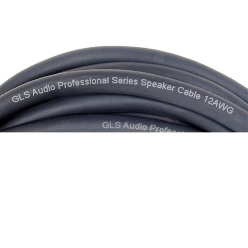 Speaker Cable 1/4 inch to 1/4 inch - 12 AWG Professional Bass/Guitar Speaker Cable for Amp - Black, 12 Ft. - color: Black (12 AWG), size: 12 feet