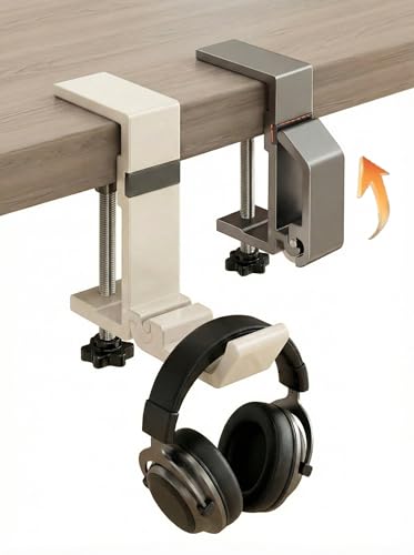 Foldable Clamp Hook for Desk, Bag & Headphone 2-Pack - color: Mixed Colors
