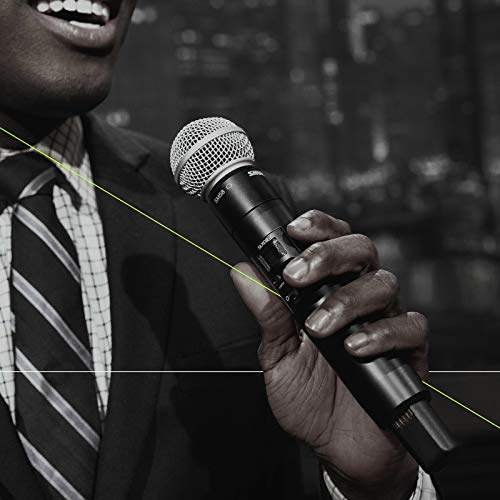 Shure SLXD24/SM58 Digital Wireless Microphone System - Includes SLXD2 Handheld Transmitter with SM58 Vocal Mic Capsule and SLXD4 Single Channel Rack Mount Receiver | G58 Band (SLXD24/SM58-G58) - style: Single Channel