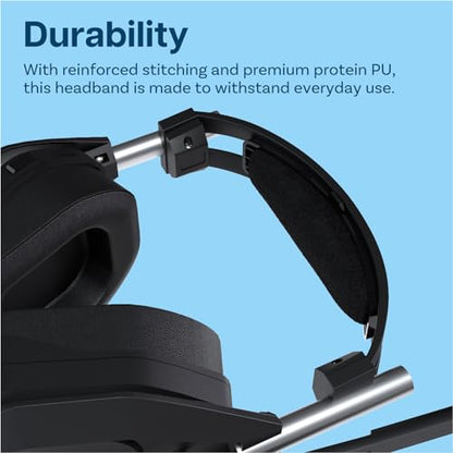 Headband Replacement for Logitech G Astro A50 Gen 4 Headset by MMOBIEL – Velour Headband Top Pad Cushion – Headphone Replacement Band – Headset Head Cushion Cover Repair Part - Black - size: Velour