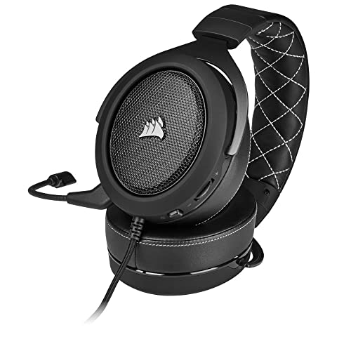 Corsair HS60 PRO - 7.1 Virtual Surround Sound Gaming Headset with USB DAC - Works with PC, Xbox Series X|S, Xbox One, PS5, PS4, and Nintendo Switch - Carbon (CA-9011213-NA)