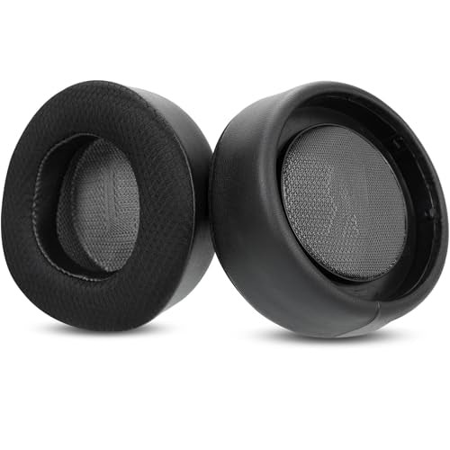 Cooling Gel Ear Pads Replacement Compatible with Corsair Virtuoso MAX Wireless Gaming Headset Mesh Fabric Ear Cushion | Black
