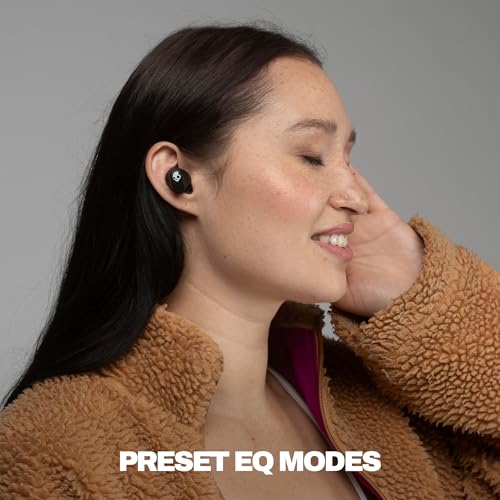 Skullcandy Smokin’ Buds 360 Wireless Noise Isolating Earbuds - True Black | In-Ear Fit, Bluetooth, 20 Hours Battery, IPX4 Sweat and Water Resistant, Microphone for iPhone Android, Commuting, Studying - color: True Black
