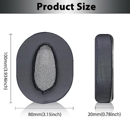 WH-CH710N Replacement Earpads Ear Cushions, Ear Pads for Sony WH-CH700N, WH-CH710N, WH-CH720N Headphones, Ear Cushions with Soft Ice Silk, Ear Comfort Memory Foam (Black) | Softer Ice Silk Fabric & High-Density Memory Foam Earpads for Sony Headphones - co