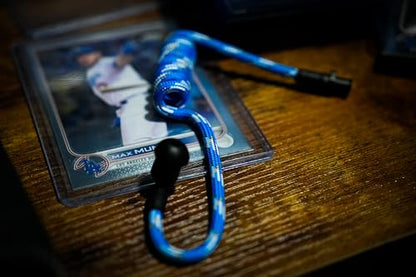 FilmPRO Surveillance Radio Earpiece with Mic, Dodger Blue | Durable 2-Pin Connector, Film & TV Production Use, Compatible with Walkie Talkies - color: Dodger Blue