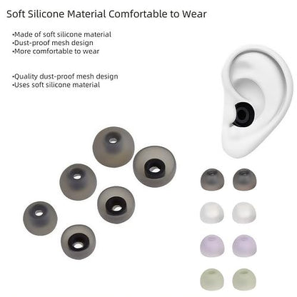Galaxy Buds 2 Ear Tips Ultra Comfort Noise Cancelling Replacement - color: White