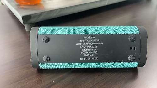 Vanzon V40 Bluetooth Speakers, Portable Wireless Speaker V5.0 with 24W Loud Stereo Sound, 24H Playtime, TWS & IPX7 Waterproof, Suitable for Travel, Home and Outdoors-Light Green (HIJ) - color: Light Green