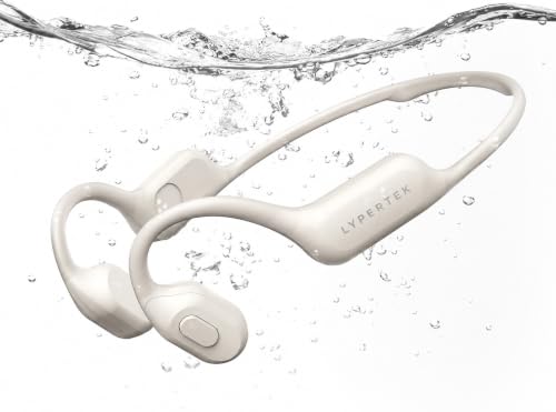 LYPERTEK SoundFree S30 Bone Conduction Swimming Headphones | IP68 waterproof design with 32GB MP3 storage, Bluetooth 6.0 and lightweight fit for phone-free underwater workouts. - color: SOUNDFREE S30-Beige