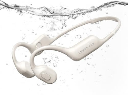 LYPERTEK SoundFree S30 Bone Conduction Swimming Headphones | IP68 waterproof design with 32GB MP3 storage, Bluetooth 6.0 and lightweight fit for phone-free underwater workouts. - color: SOUNDFREE S30-Beige