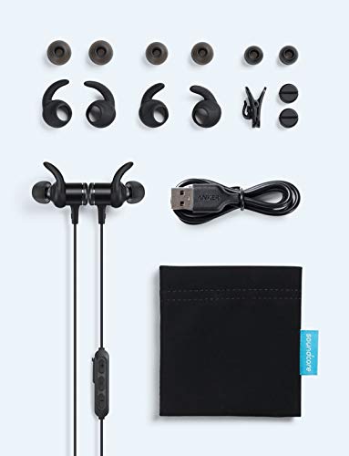 Anker Bluetooth Headphones, Soundcore Spirit Sports Earbuds, Bluetooth 5.0, 8H Battery, IPX7 Waterproof, SweatGuard, Comfortable Wireless Headphones