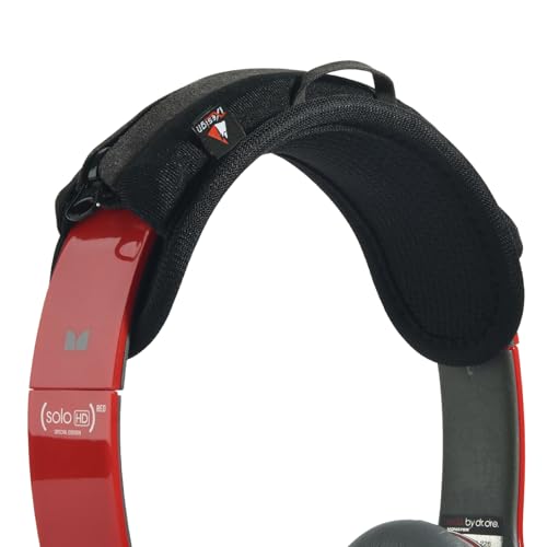 Universal Replacement Headband Cushion Pad Cover Protector Compatible with ATH M50X, QC 35i/35ii, QC25, Solo 2/Solo 3, Studio 2/3 Headphones (Black) - color: Black