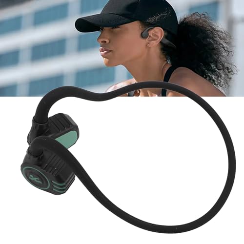XUMIUZIY Bone Conduction Headphones, Open Ear Blue Tooth Sport Headphones with Microphone, 12H Playtime, Built in 32GB Storage, IPX8 Water Proof Wire Less Earphones for Workouts, Diving