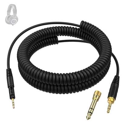Zosvoses ATH M50x Replacement Cable Compatible with Audio Technica ATH-M50x, ATH-M40x, ATH-M60x, ATH-M70x Headphones, 5-10ft