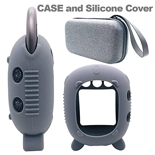 JCHPINE Silicone Cover and Carrying Case for JBL Clip 4 Bluetooth Speaker - color: Grey
