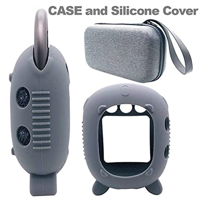 JCHPINE Silicone Cover and Carrying Case for JBL Clip 4 Bluetooth Speaker - color: Grey