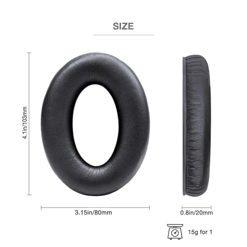 Replacement Ear Pads Headband Cushion Pad Compatible with Bose A30 Aviation Headset Including Inner Foam Filter Inserts, 3 Mic Covers Windscreen, Protein Leather Memory Foam (Refresh Kit)
