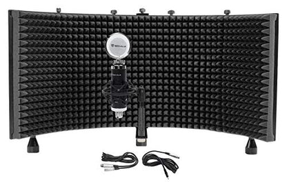 Rockville RCM03 Studio Condenser Mic with ROCKSHIELD 3 Isolation Shield
