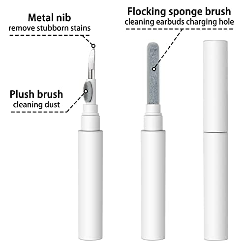 2pcs Cleaner Kit, Multi-Function Cleaner Kit for Bluetooth Camera Earphone Computer (White)