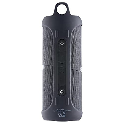 PowerBass BT200 Bluetooth Portable Dual Speaker, Black, IPX7 Waterproof, Splittable Stereo Sound