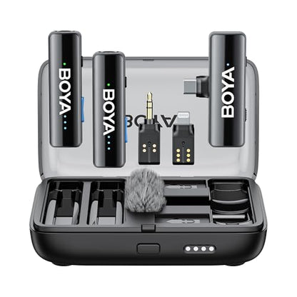 BOYA BOYALINK 2 Wireless Lavalier Microphone for iPhone/Camera/Android/PC
