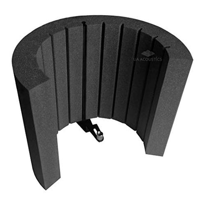 Reflection Filter Portable Microphone Vocal Booth/Pro audio Isolation Shield «Airscreen Filter», Acoustic Foam Microphone Screen