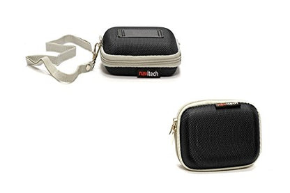 Navitech Black Water Resistant Hard Wireless Earphone Case Cover Compatible With True Wireless Earbuds, Paxcess Bluetooth 4.1 Wire-Free in-Ear Headphones