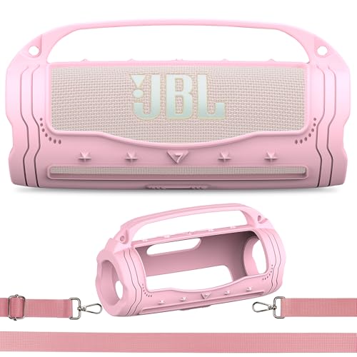 Silicone Cover Case for JBL Flip 7 Portable Bluetooth Speaker - color: Pink