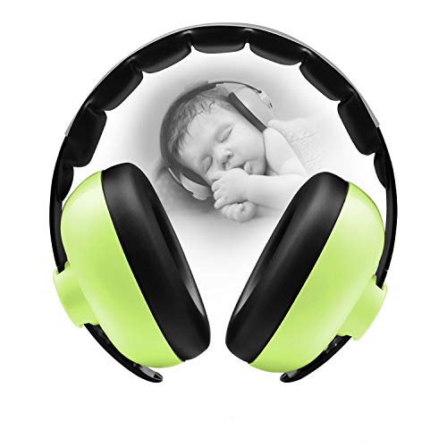 BBTKCARE Baby Ear Protection Noise Cancelling HeadPhones for Babies for 3 Months to 3 Years (Green) - color: Green