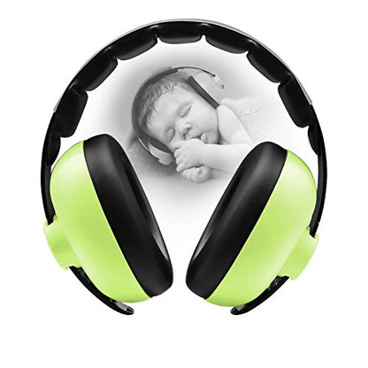 BBTKCARE Baby Ear Protection Noise Cancelling HeadPhones for Babies for 3 Months to 3 Years (Green) - color: Green