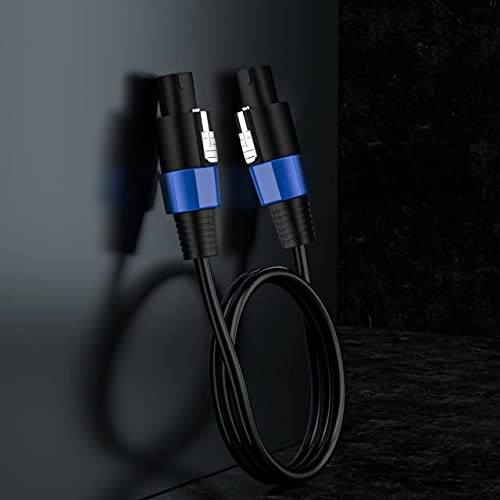 2-Pack 25ft Speakon to Speakon 12AWG Cable Twist Lock Pro Speaker Cord - size: 25 Feet