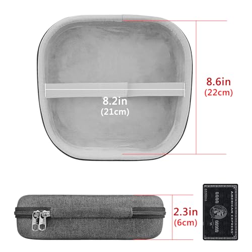Geekria Shield Headphones Case Compatible with Corsair HS55, HS65, HS80, Virtuoso PRO Headsets, Replacement Hard Shell Travel Carrying Bag with Cable Storage (Dark Grey)