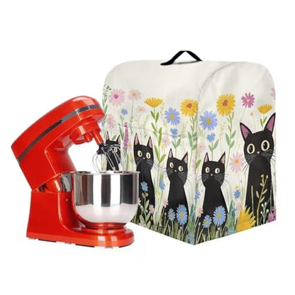 Stand Mixer Dust Cover with Adjustable Drawstring, Blender Cover Mixer Protective Cover Dustproof Stand Mixer Cover Househould Kitchen Items Cute Cat Prints - color: Cute Cat Prints, size: S