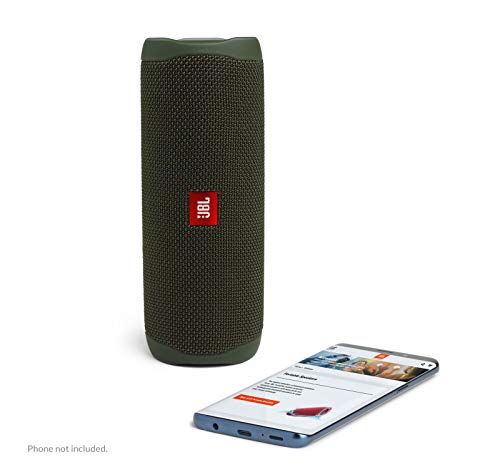 JBL FLIP 5 Waterproof Portable Bluetooth Speaker - Green (Renewed) - color: Green