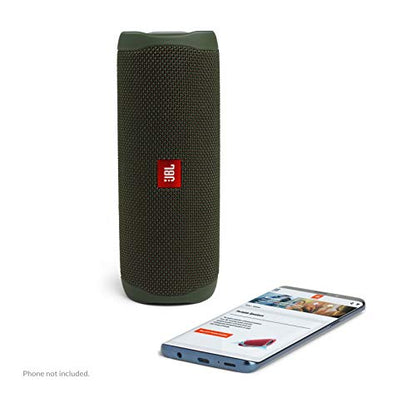 JBL FLIP 5 Waterproof Portable Bluetooth Speaker - Green (Renewed) - color: Green