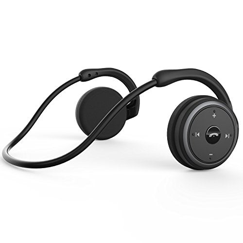 Small Bluetooth Headphones Wrap Around Head - Sports Wireless Headset with Built in Microphone and Crystal-Clear Sound, Foldable and Carried in The Purse, and 12-Hour Battery Life, Black - color: Black