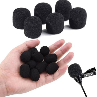 10Pcs Black Microphone Headset Grill Windscreen Sponge Foam Mic Cover Price Black Wholesale Microphone Windscreens Microphones and Accessories