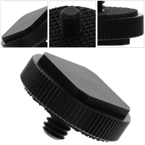 3pcs Cold Shoe Mount Adapter Set Threaded Screw for Cameras Tripods and Microphones Metal Bracket Professional Structure