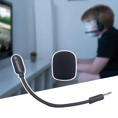 Gaming Boom Microphone Replacement for Headsets with Noise Cancellation Detachable 2.5mm Game Boom Mic, Shown