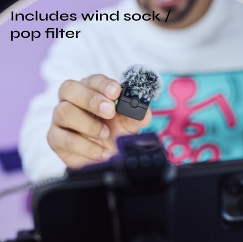 Creatormic Voice-enhancing Mini Wireless Lavalier Microphones for Iphone, Android, Camera - Limiter, Voice Eq, Noise Cancel, Magnetic Mount – 2 Pack Lapel Mics for Youtube, Vlogging, Streaming, Tiktok
