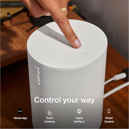 Sonos Era 100 SL Compact, Microphone-Free Speaker - White - color: White, size: Pack of 1