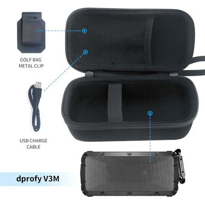 Pro Portable Magnetic Bluetooth Speaker - Wireless Waterproof IPX6/Shockproof - 3rd Gen Magnetic Speaker for Golf Cart - 24 Hr Playtime - TWS & SD Card Function + Case - style: TWS & SD Card Function + Case