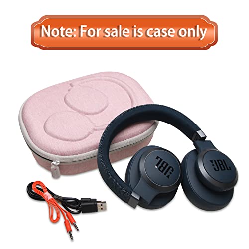 Case for JBL Tune 770NC/510BT/720BT/520BT/670NC/520C Headphones Pink | Hard Carrying Travel Case for JBL Live 770NC/670NC/680NC/780NC Headphones - color: 8.Pink ouside + Black inside