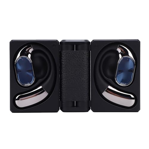 Ear Buds Wireless Earbuds Bluetooth Headphones, 2026 New Dual Fold Design Bluetooth 6.0 Earbuds with Ear Hooks, Sweatproof Noise Canceling, for Running Working (Black) - color: Black