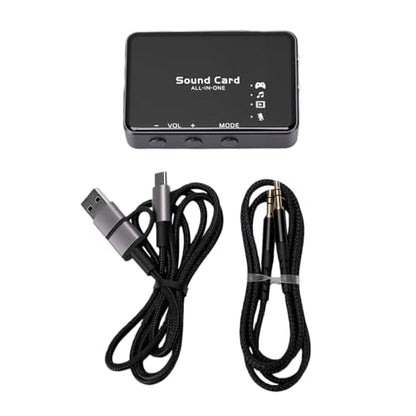 Cuifati USB External Sound Card, 192kHz 32bit DAC Virtual 7.1 Surround Sound for Gaming PC, with 3.5mm Headphone Jack and 24dB Audio Boost