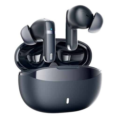 Wireless Earbuds, 100H Bluetooth 5.4 Headphones, ENC+ ANC Noise Cancelling Touch Control True Wireless Bluetooth Ear Buds,Stereo Deep Bass Bluetooth Headset for Sports/Workout/Gym(Blue) - color: Blue