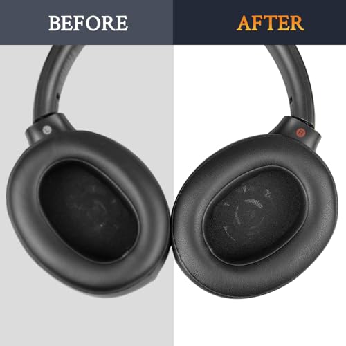 SOULWIT Earpads for Sony WH-XB900N (Not Fit WH-XB910N) - Black | Also for WH-CH710N/WH-CH720N/WH-RF400/MDR-RF895RK Headphones - color: Black