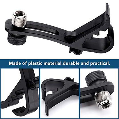 Facmogu 2PCS Drum Microphone Clip, Adjustable Mic Mount Clamp Holder | Mic Securing Clip Shockproof Drum Mounts | For Professional Drum Recording Studio Drum Recording Musical Instrument