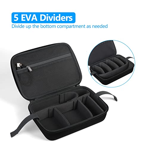 JSVER Hard Case for GoPro Cameras Carrying Case For Gopro Hero 13/12/11/10/9/8/7/AKASO EK7000/AKASO Brave 4 4K /Brave 7 LE/Brave 8/AKASO V50X /insta360 and Other Action Cameras - size: Large